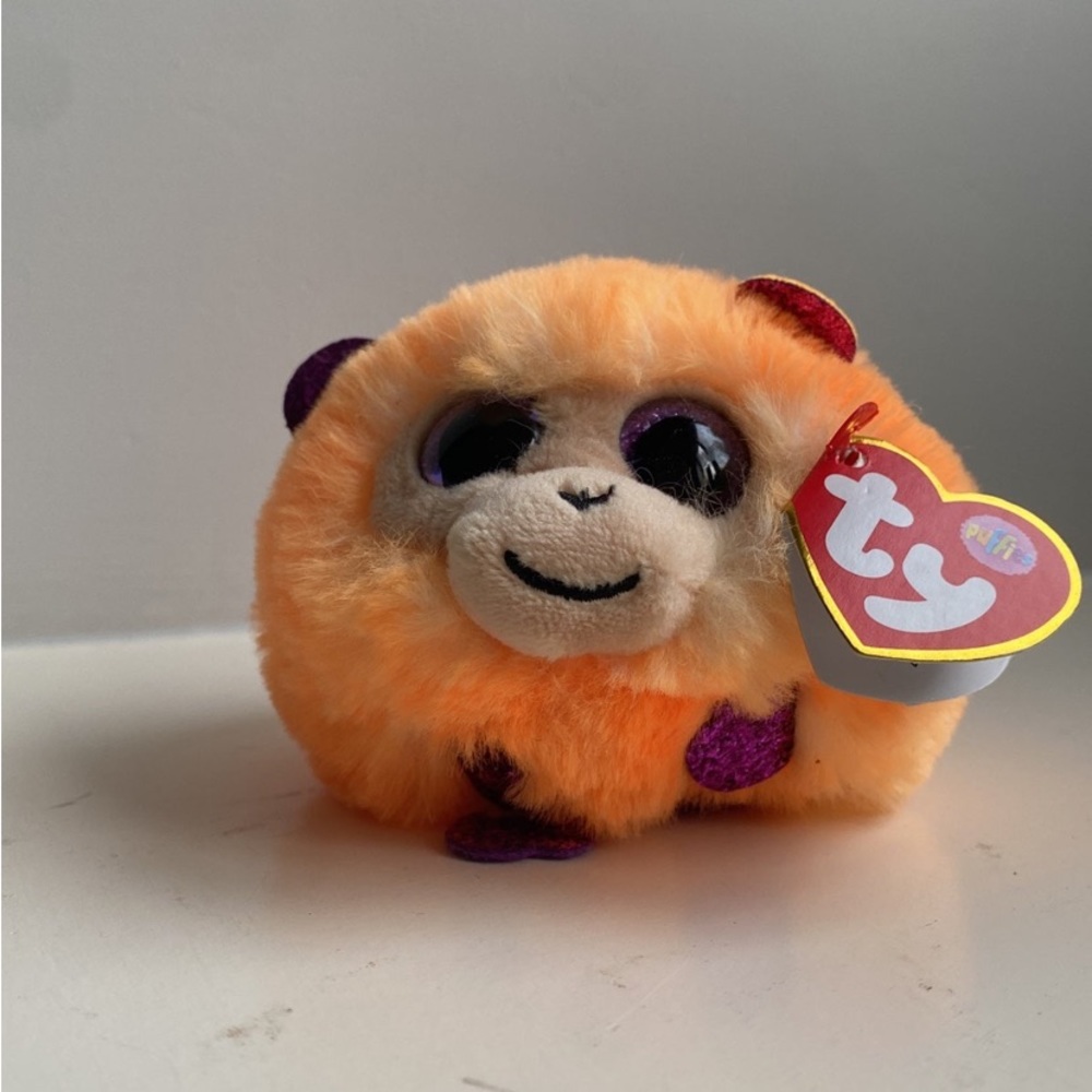 Ty puffies - orange monkey